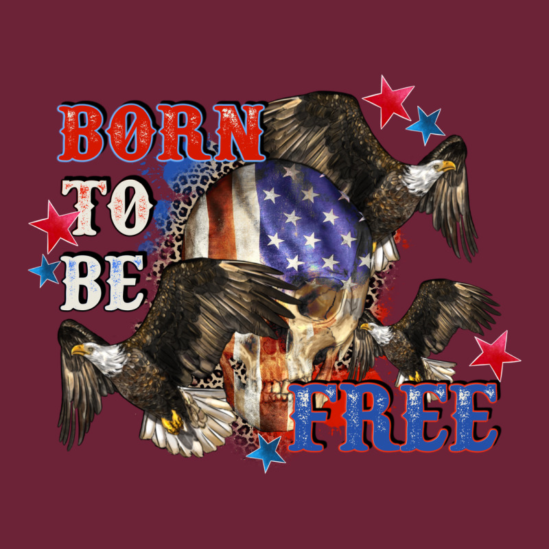Born To Be Free 4th Of July Long Sleeve Tee by CowGirlArtShop | Teevron