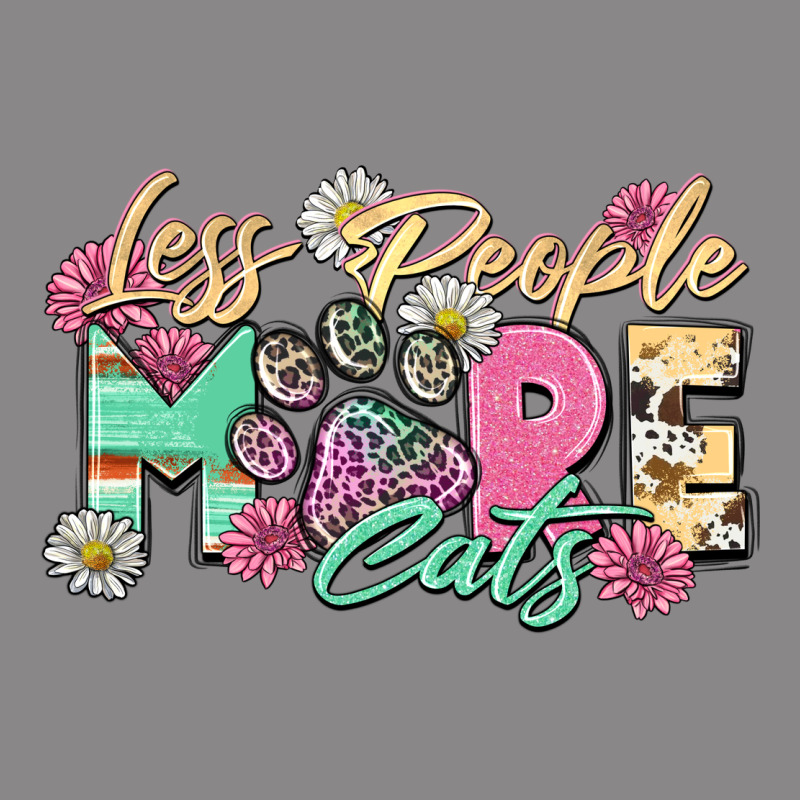 Less People More Cats Vintage Tee by Zillion Design Studio | Teevron