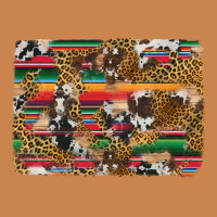 Western Serape Cowhide And Leopard Background Heavyweight Hoodie | Teevron