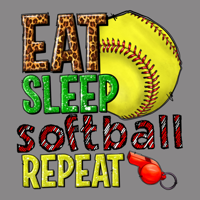 Eat Sleep Softball Repeat Vintage Tee by texasbilliewilder | Teevron