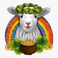St Patricks Day Baby Sheep Shamrocks Gold Rainbow Urban Heavy Tee | Teevron
