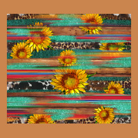 Sunflower Serape Wood And Cowhide Heavyweight Hoodie | Teevron