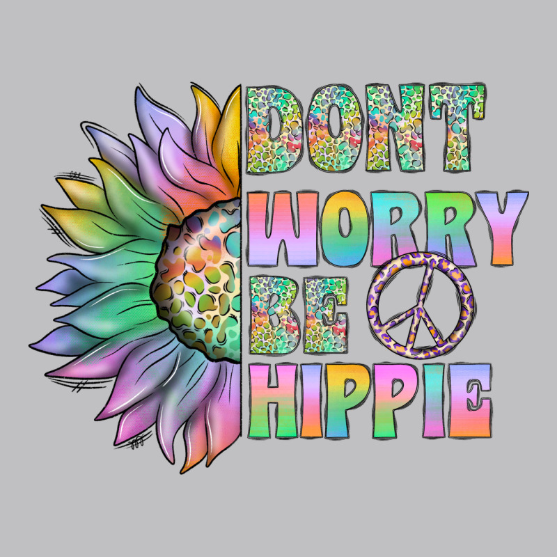 Don't Worry Be Hippie Long Sleeve Tee by CowhideDigitalArt | Teevron