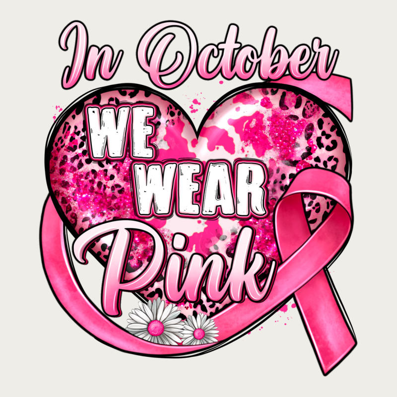 In October We Wear Pink Heart Zipper Hoodie by JahusDesignShop | Teevron