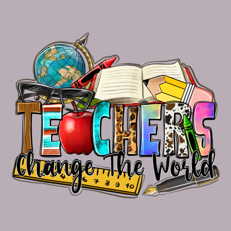 Teachers Change The World Vintage Tee by Zillion Design Studio | Teevron