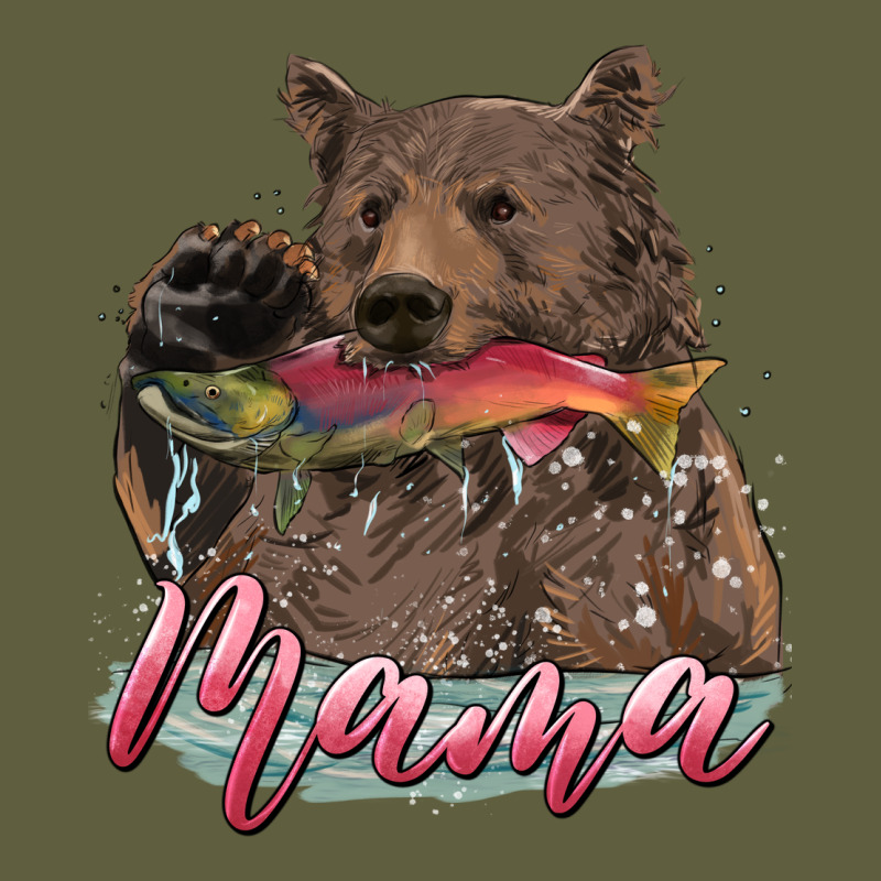 Mother's Day Mama Bear Hunting Fish Vintage Tee by RanaPortraitStore | Teevron