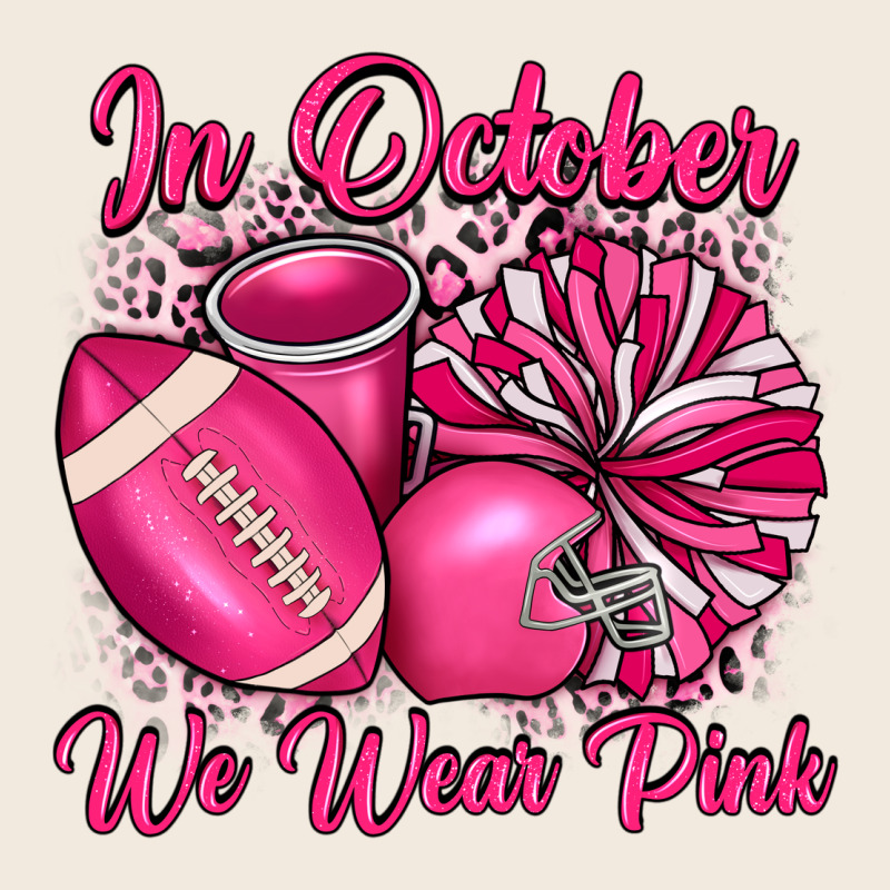In October We Wear Pink Cheer With Football Breast Zipper Hoodie by JahusDesignShop | Teevron