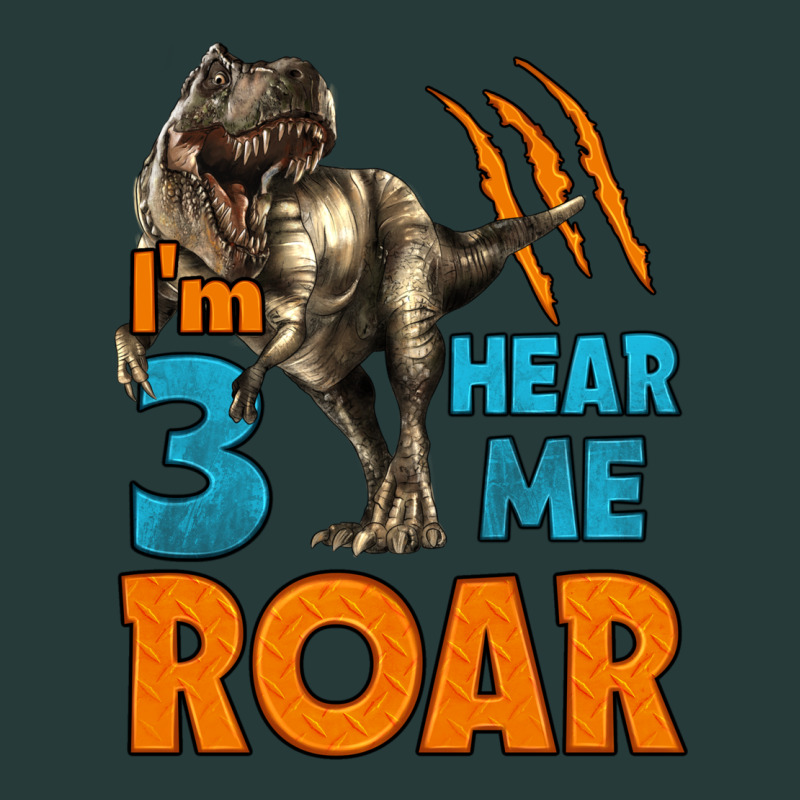 I'm Three Hear Me Roar Dinosaur Birthday Premium Sweatshirt by LillyAllenDesigns | Teevron