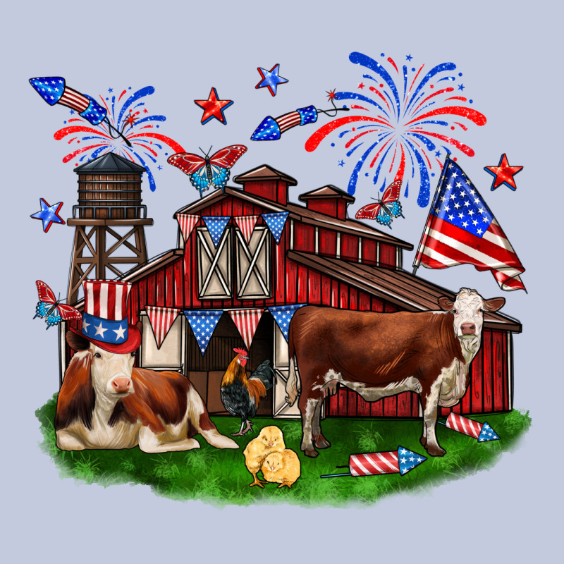 Barn Farm Animals 4th Of July Long Sleeve Tee by Neo Western | Teevron