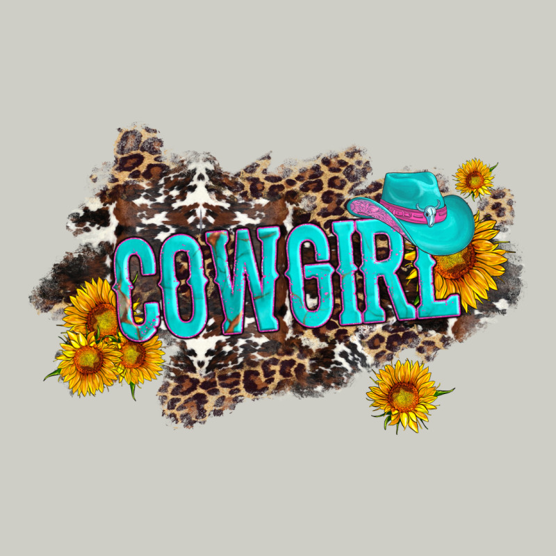 Western Cowgirl And Sunflower With Hat And Cowhide Leopard Heavyweight Hoodie by Artiststas | Teevron