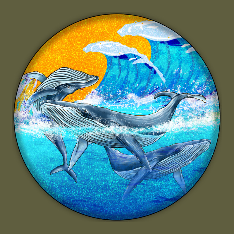 Humpback Whale Vintage Tee by BarkalooDesign | Teevron
