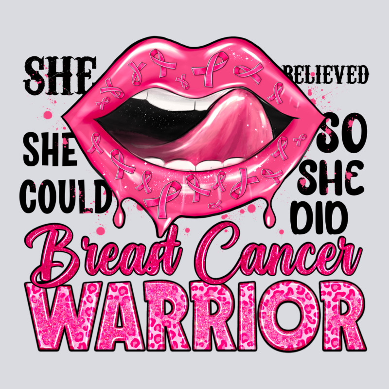 Breast Cancer Warrior Lips Zipper Hoodie by JahusDesignShop | Teevron
