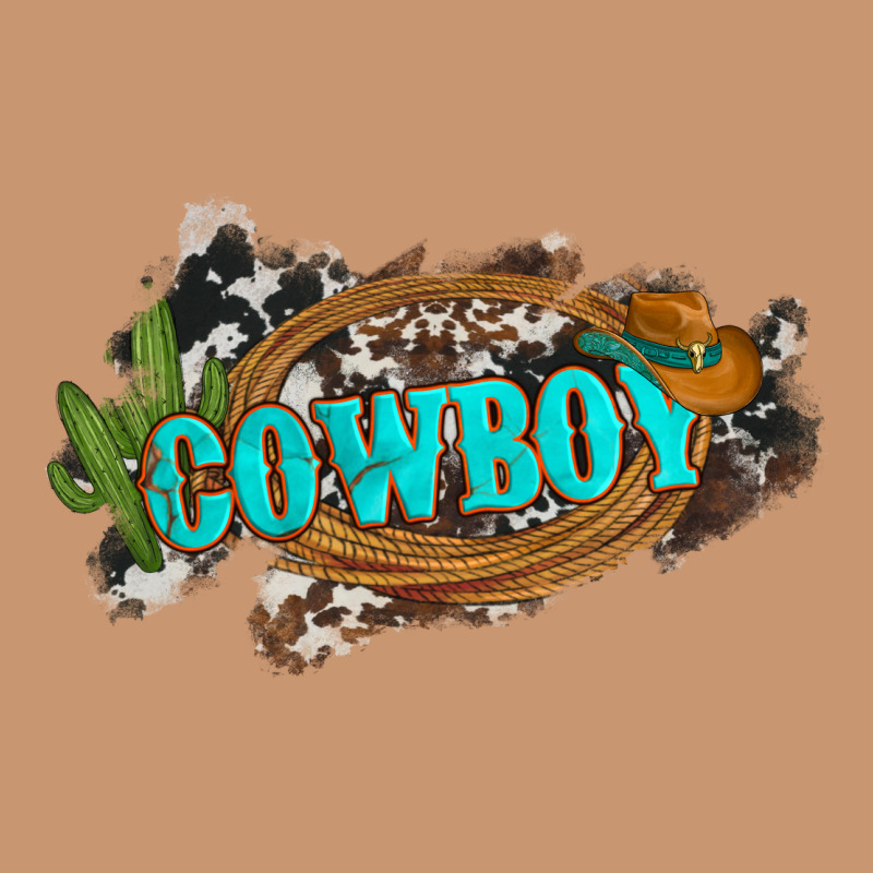 Western Cowboy And Hat With Cactus And Cowhide Heavyweight Hoodie by Artiststas | Teevron