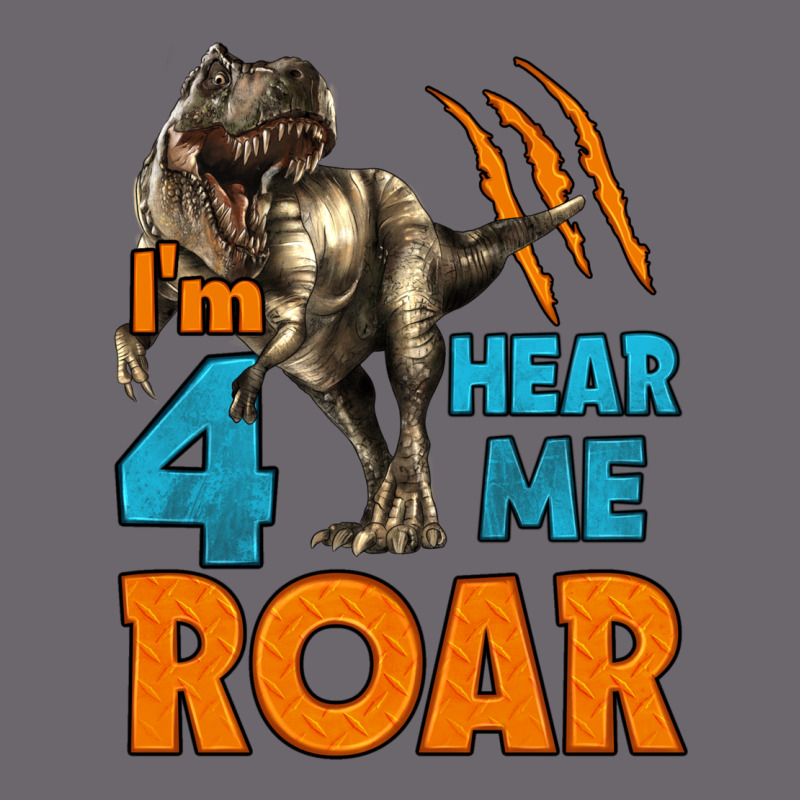 I'm Four Hear Me Roar Dinosaur Birthday Premium Sweatshirt by LillyAllenDesigns | Teevron