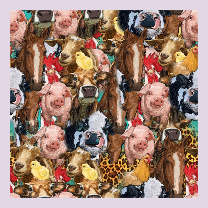 Western Farm Animals Seamless Pattern Classic Tee by HRA Design Shop | Teevron