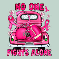 Breast Cancer No One Fights Alone Truck Football Zipper Hoodie | Teevron