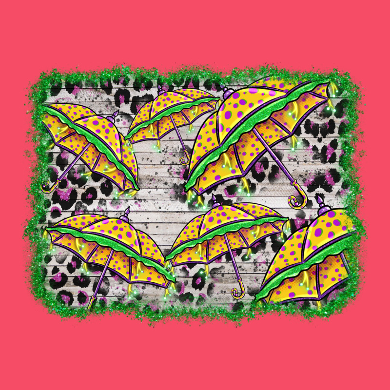 Mardi Gras Umbrella Background Premium Sweatshirt by BarkalooDesign | Teevron