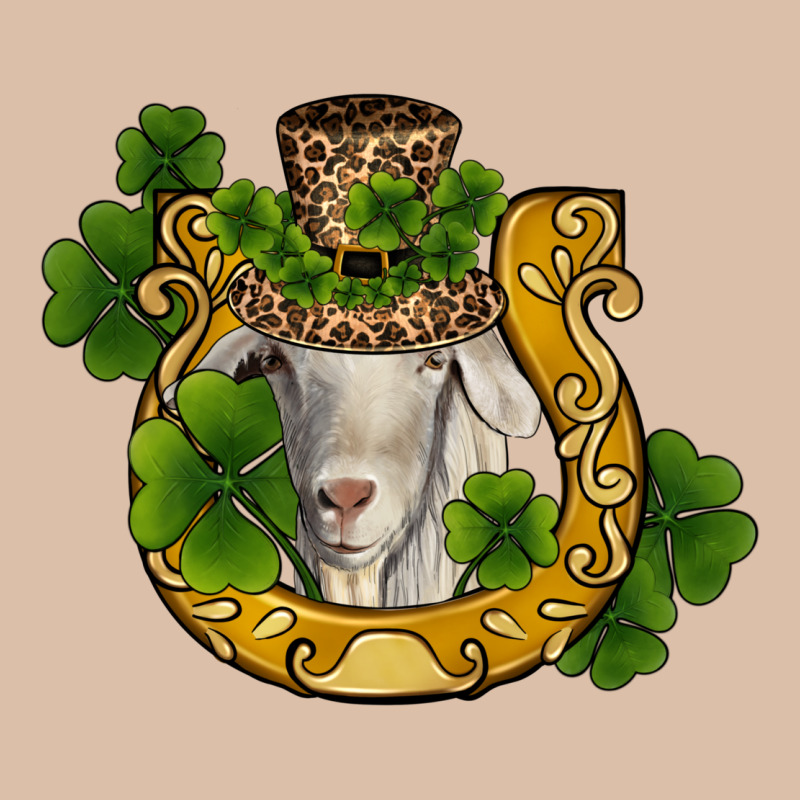 St Patricks Day Goat Horseshoe Shamrock Urban Heavy Tee by RanaPortraitStore | Teevron