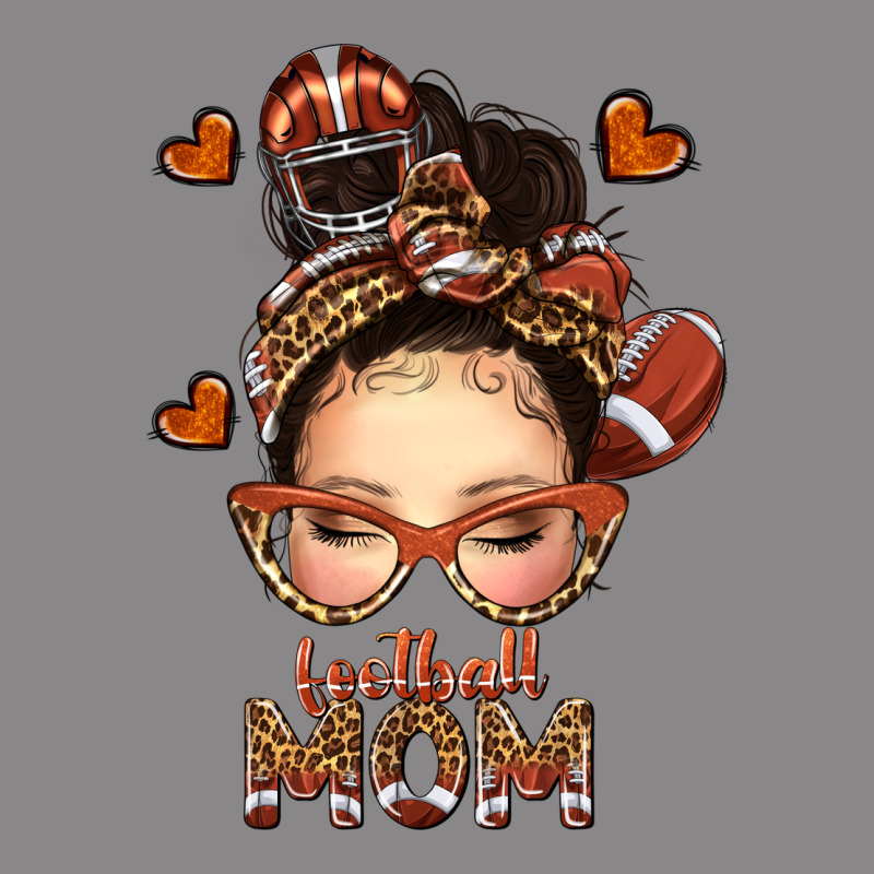 Football Messy Bun Mom Vintage Tee by texasbilliewilder | Teevron