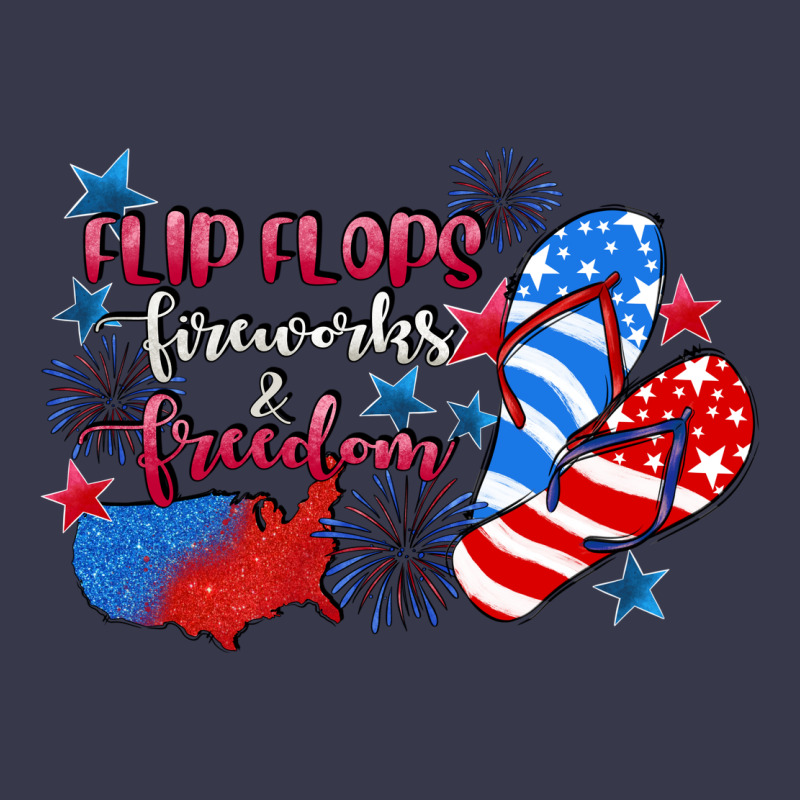 Flip Flops Fireworks & Freedom 4th Of July Long Sleeve Tee by CowGirlArtShop | Teevron