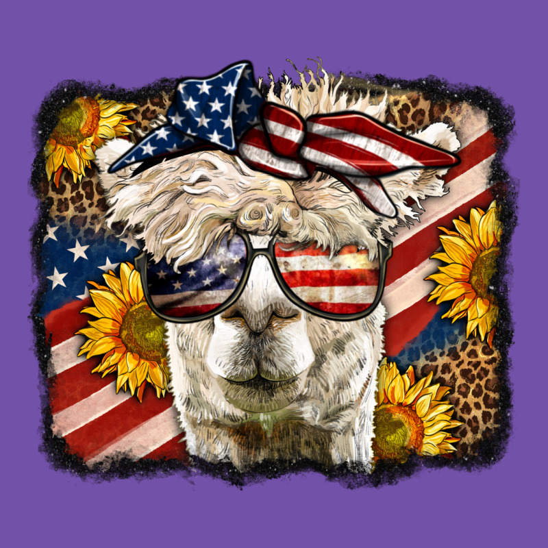 4th Of July Llama Premium Sweatshirt by LillyAllenDesigns | Teevron