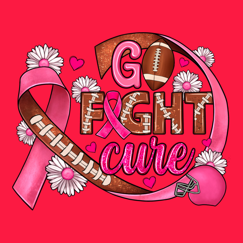 Breast Cancer Go Fight Cure Football Zipper Hoodie by JahusDesignShop | Teevron