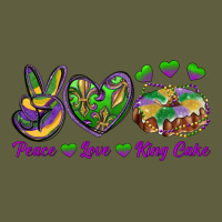 Peace Love King Cake Vintage Tee | Teevron