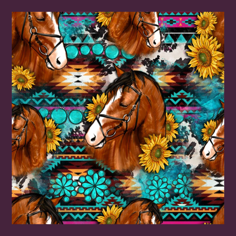 Sunflower Horses Seamless Pattern Classic Tee by HRA Design Shop | Teevron
