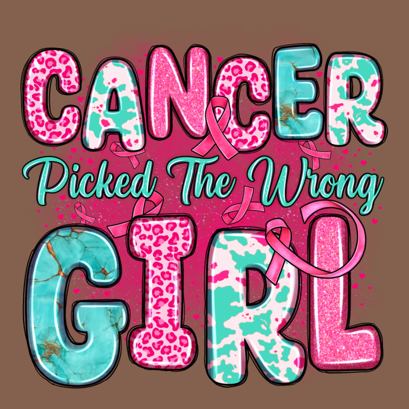 Cancer Picked The Wrong Girl Zipper Hoodie by JahusDesignShop | Teevron