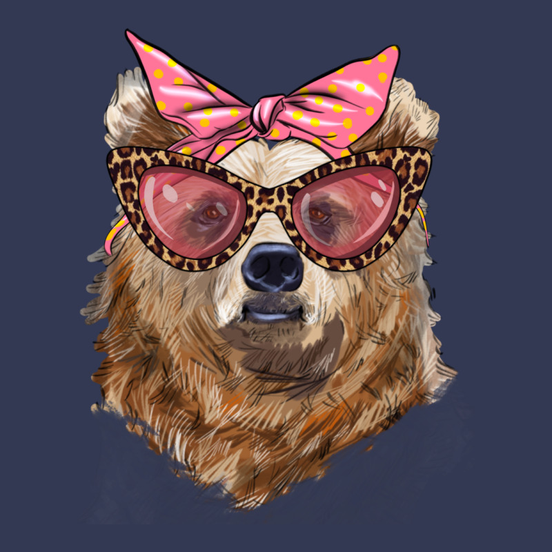 Mama Bear With Glasses And Bandana Heavyweight Hoodie by Artiststas | Teevron