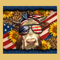 Western 4th Of July Cow Premium Sweatshirt | Teevron