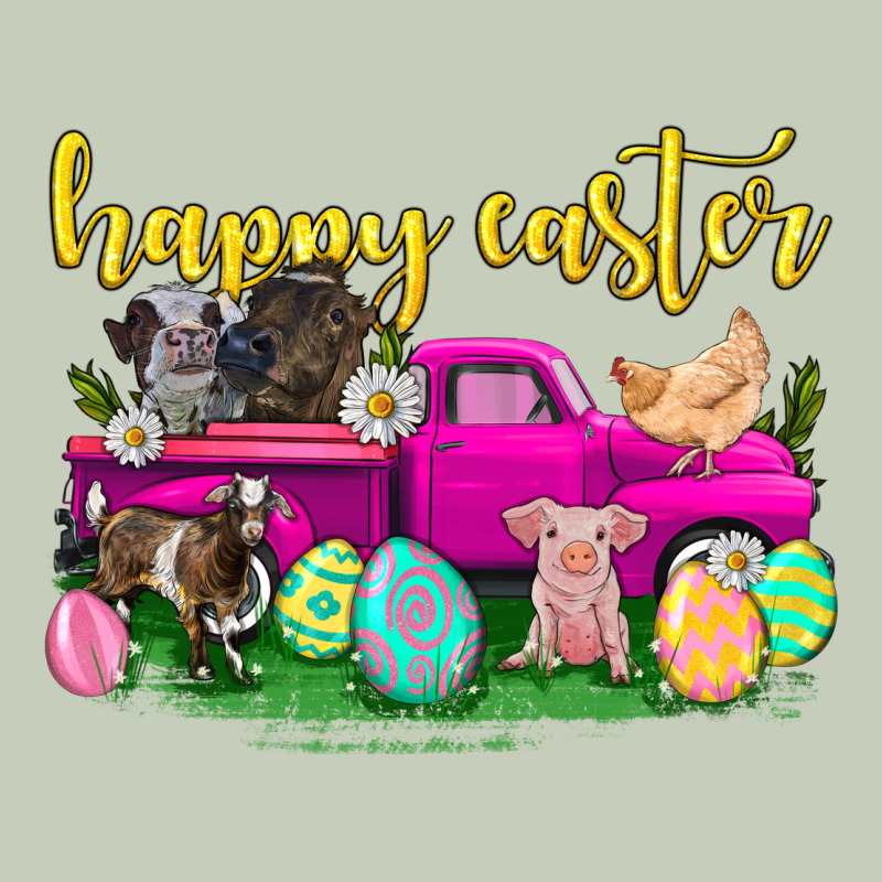 Happy Easter Truck With Farm Animal Classic Tee by Neo Western | Teevron