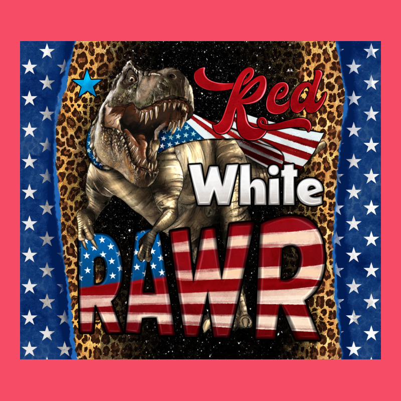 Red White Rawr Dinosaur T-rex Premium Sweatshirt by LillyAllenDesigns | Teevron