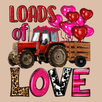 Valentine's Day Loads Of Love Tractor With Pin Heart Balloons Urban Heavy Tee | Teevron