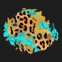 Glitter Leopard Turquoise Patch Heavyweight Hoodie | Teevron