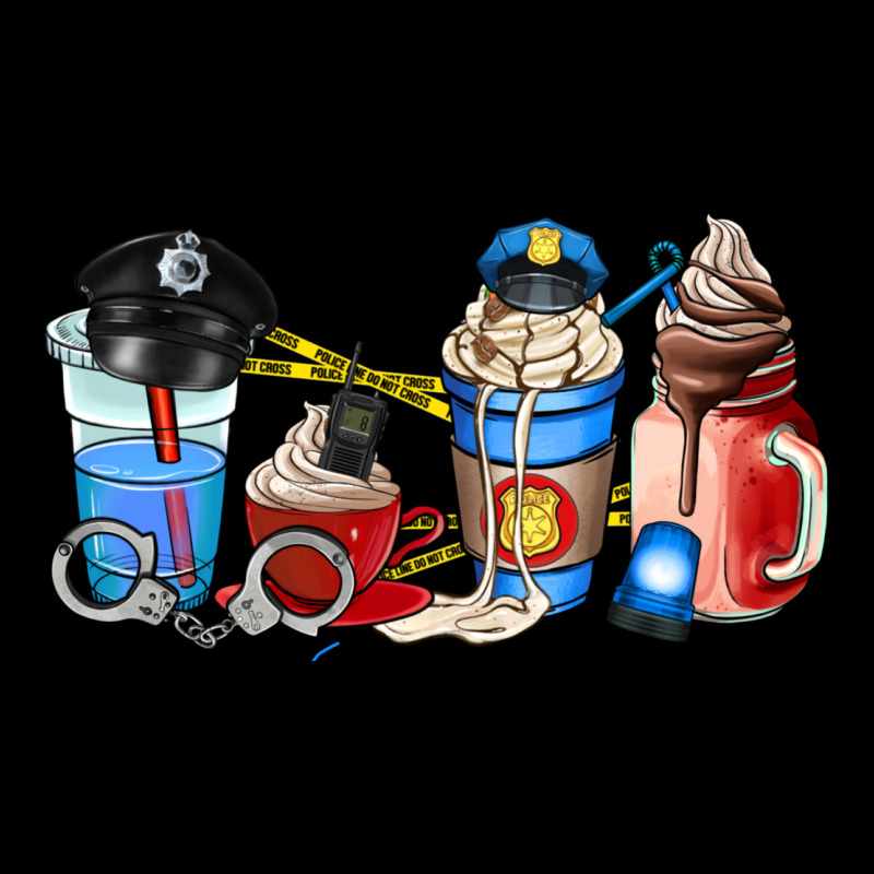 Police Coffee Cup Ladies Tee by AdoDesignShop | Teevron