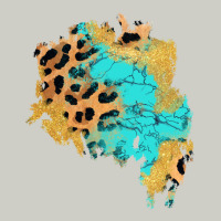 Glitter Leopard Turquoise Patch Heavyweight Hoodie | Teevron