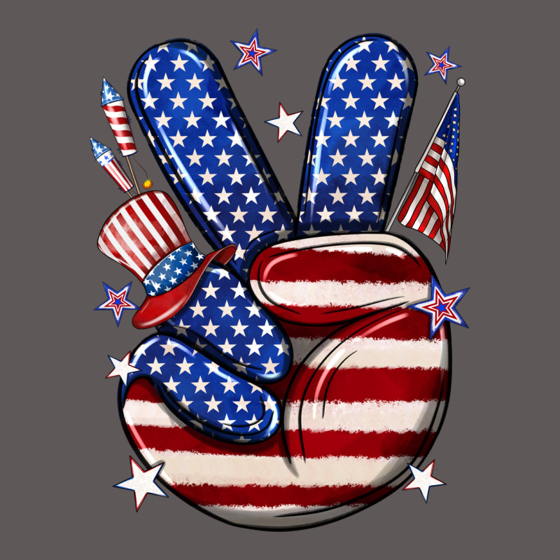 Peace 4th July Premium Hoodie by NancyCooperArtShop | Teevron