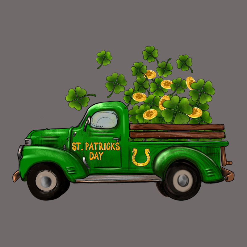 St Patricks Truck Shamrock Horseshoe Gold Urban Heavy Tee by RanaPortraitStore | Teevron