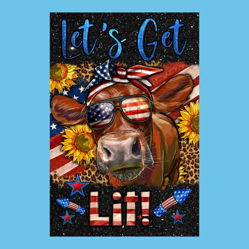 Western Let's Get Lit Cow Premium Sweatshirt by LillyAllenDesigns | Teevron