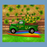 St Patricks Day Truck Shamrock With Rainbow Tumbler Urban Heavy Tee | Teevron