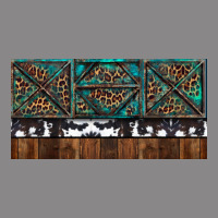 Rusty Sunflowers With Cowhide And Turquoise Vintage Tee | Teevron