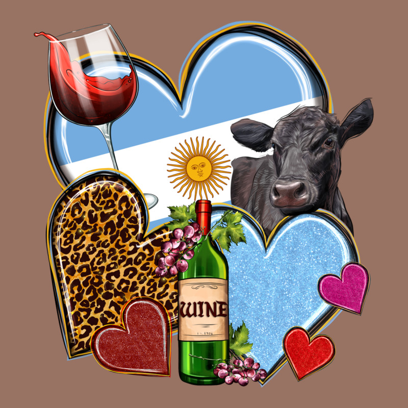 Argentina Hearts Premium Hoodie by NancyCooperArtShop | Teevron