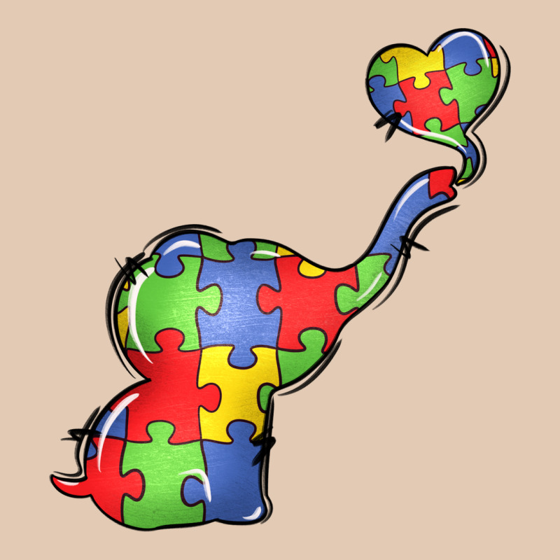 Autism Awareness Elephant Urban Hoodie by LillyAllenDesigns | Teevron
