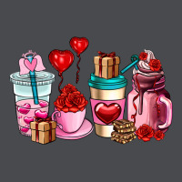Valentines Day Roses Coffee Cups Zipper Hoodie | Teevron