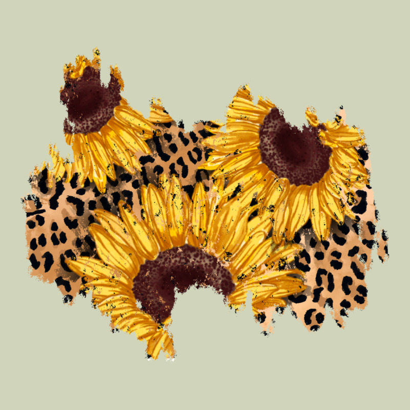 Sunflower Leopard Patch Heavyweight Hoodie by AdoDesignShop | Teevron