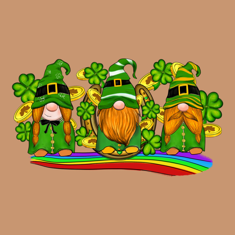 St Patricks Day Gnomes Shamrock Gold Rainbow Heavyweight Hoodie by Artiststas | Teevron