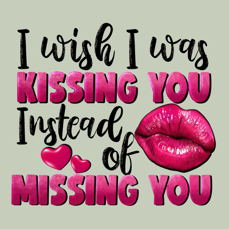 I Wish I Was Kissing You Instead Of Missing You Long Sleeve Tee by FaDigitalArtStudio | Teevron
