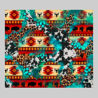 Aztec Leopard Cowhide Turquoise Premium Sweatshirt | Teevron