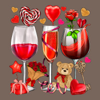 Valentines Day Wine Glasses Premium Hoodie | Teevron